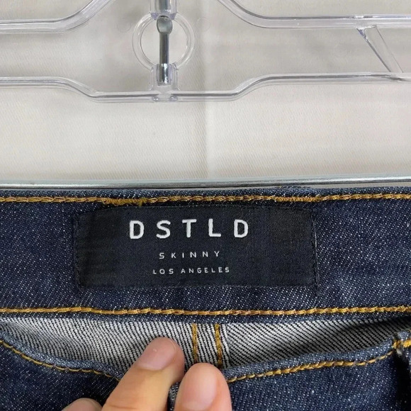 DSTLD Men's Skinny Dark Wash Jeans 33 X 32 - Picture 6 of 13